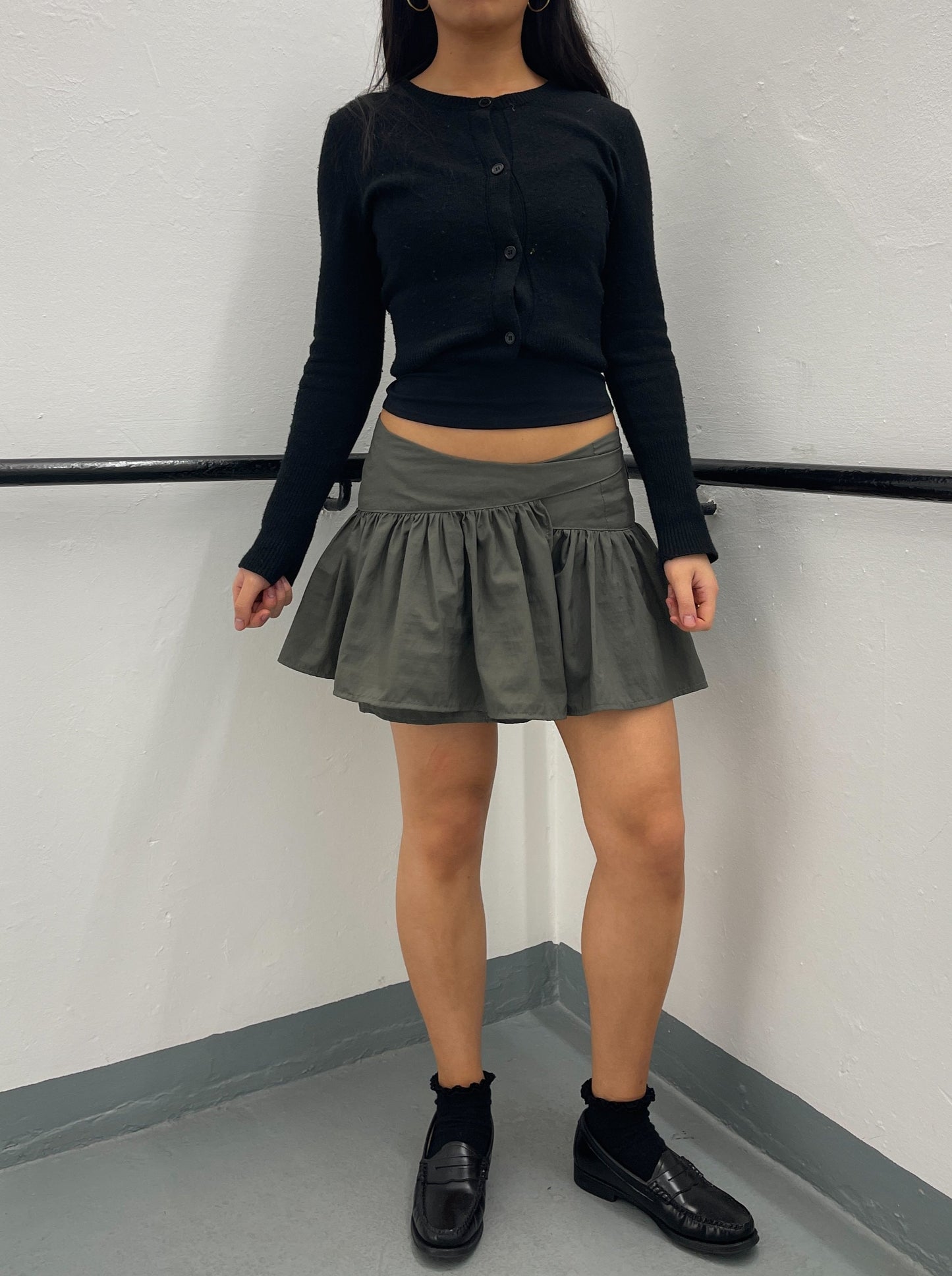 Khaki Jade Mini Skirt