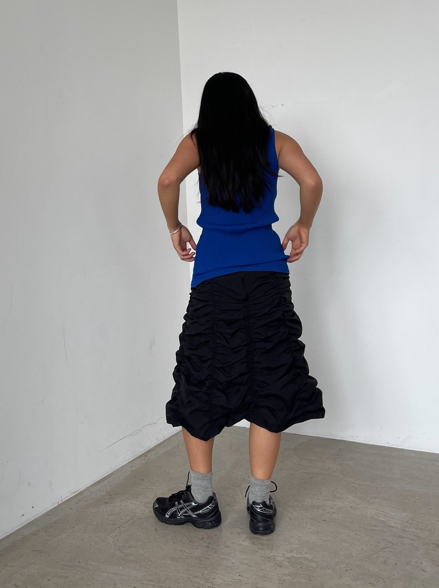June Ruched Midi Skirt