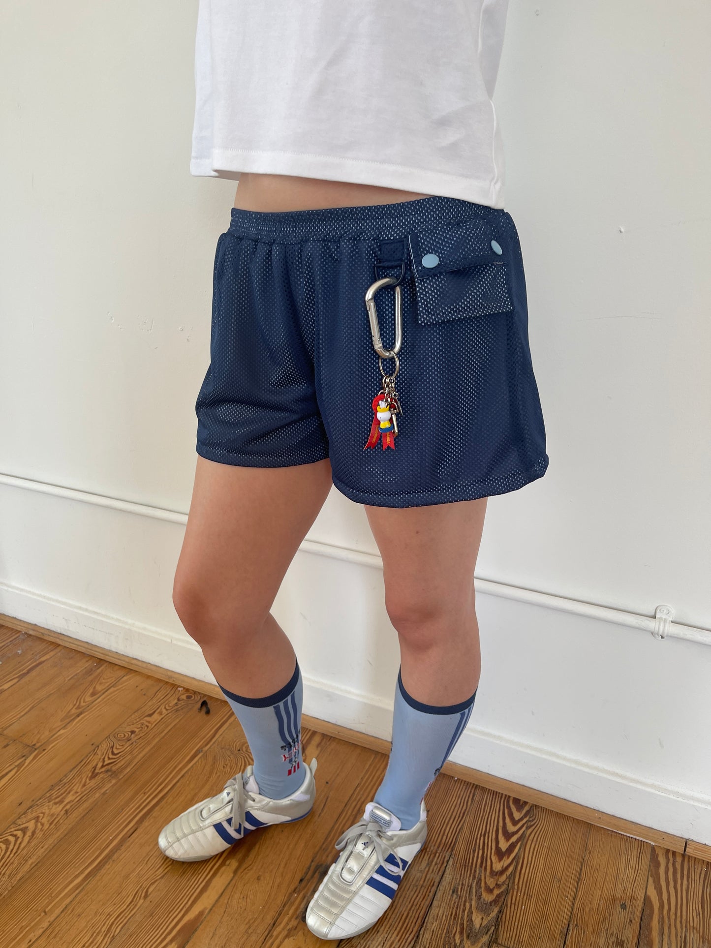 Vivien Navy Mesh Shorts