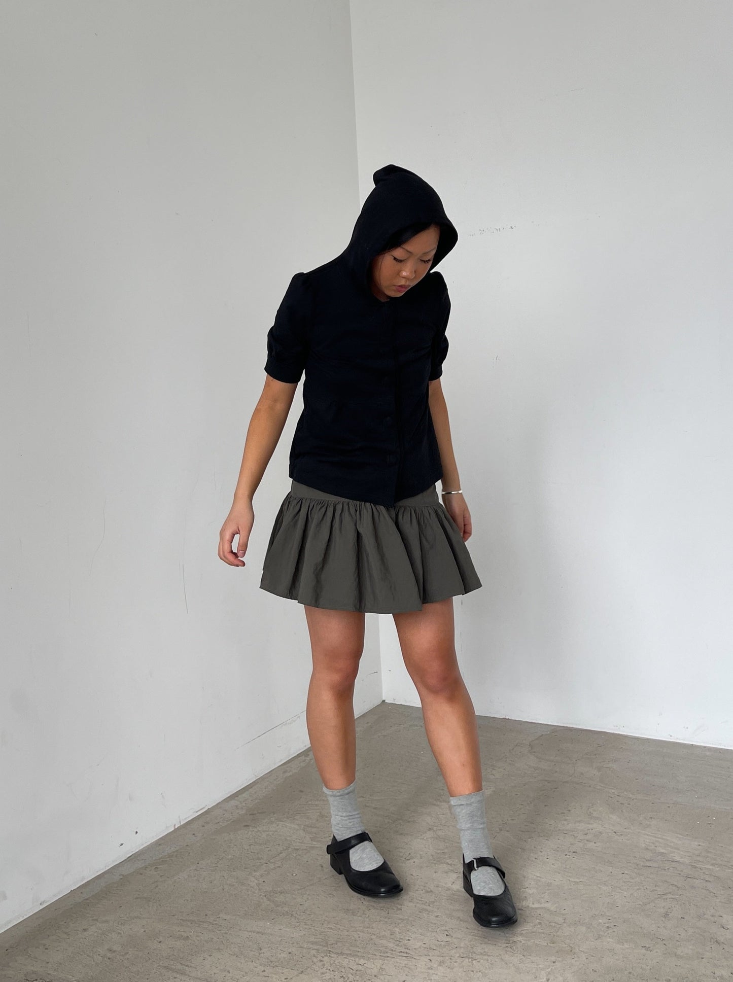 Khaki Jade Mini Skirt