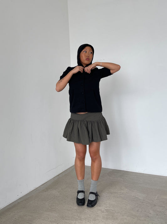 Khaki Jade Mini Skirt