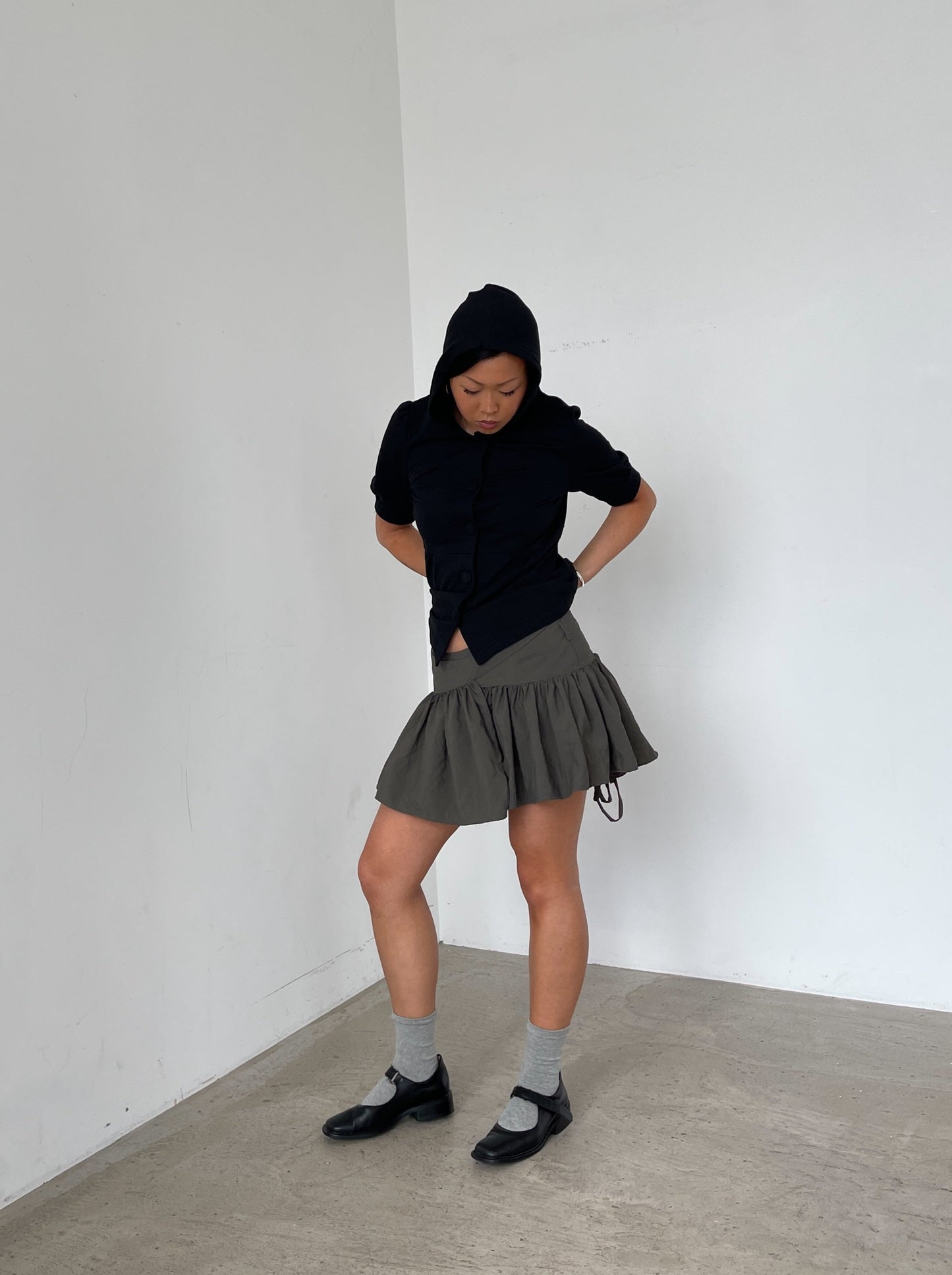 Khaki Jade Mini Skirt