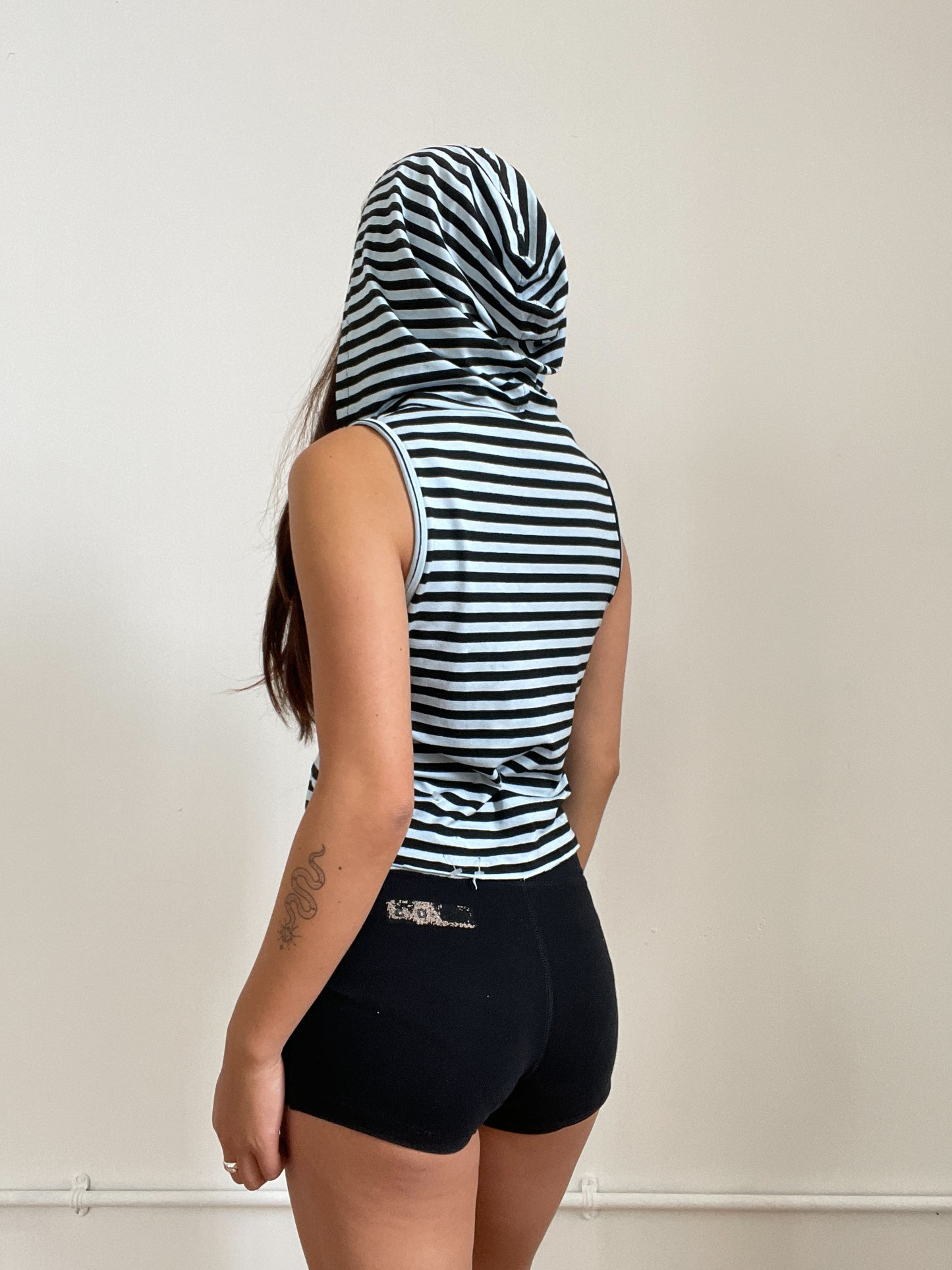 Kiko Striped Hooded Top